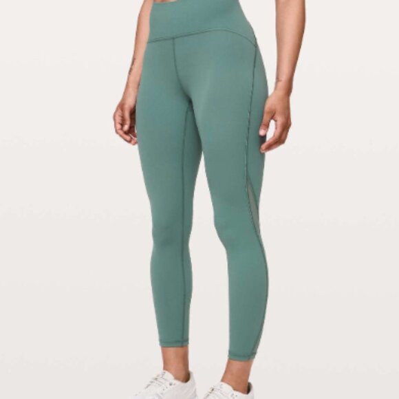 lululemon athletica Pants - Lululemon Train Times Crop 25" Luxtreme Leggings Frosted Pine/Sage Green Size 10